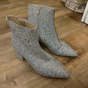 betsy johnson rhinestone boots